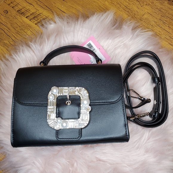 NWT Kate spade Lovitt Buckle Small Top-handle Bag black handbag - Picture 8 of 9